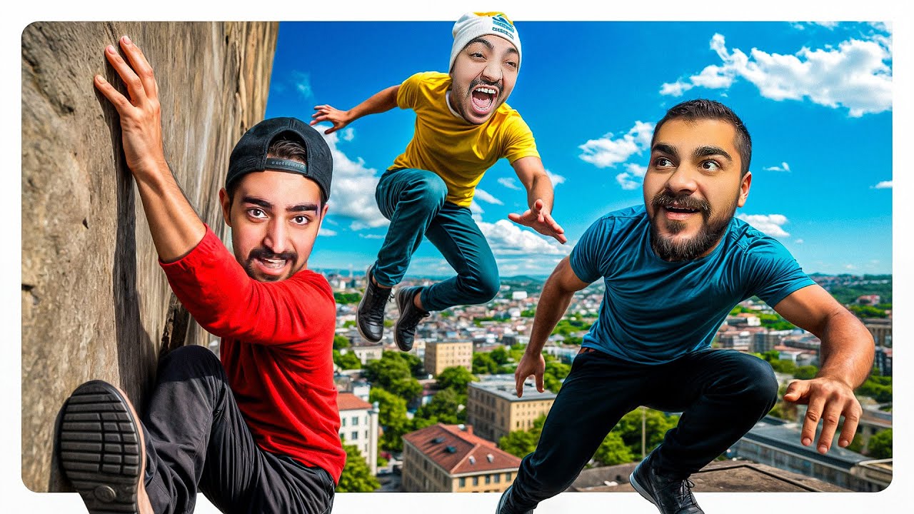 واقعی ترین گیم پارکور دنیا رو رفتیم با بچه ها  😍 Parkour