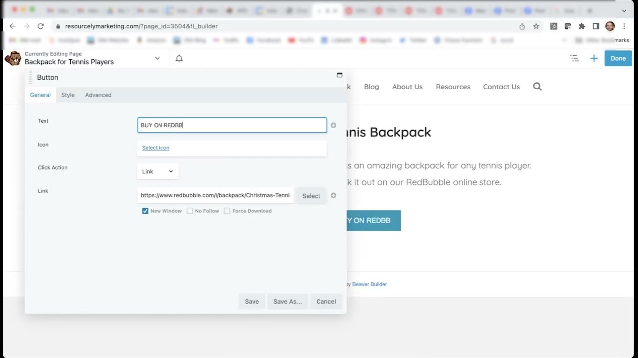 Building a Tennis Product Landing Page Under 5 Minutes With Beaver Builder