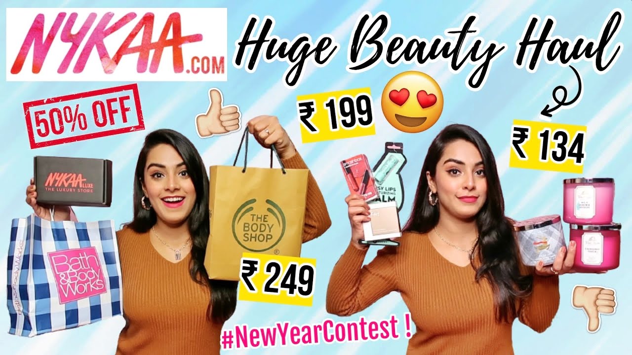 *Starting at Rs. 134* HUGE NYKAA HAUL 2021 | HIT & MISS PRODUCTS 🙄| #NewYearContest Announcement !