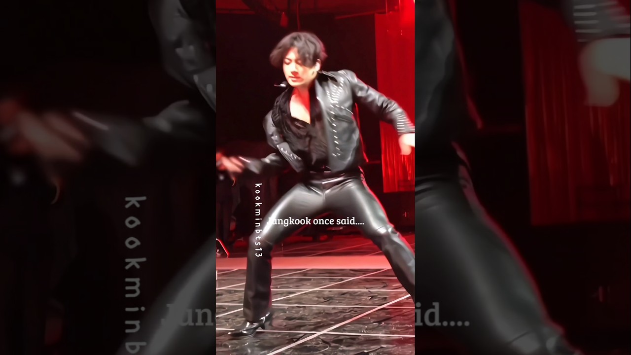 Jungkook's My Time practice in leather pants and jacket 😧🔥🔥 
