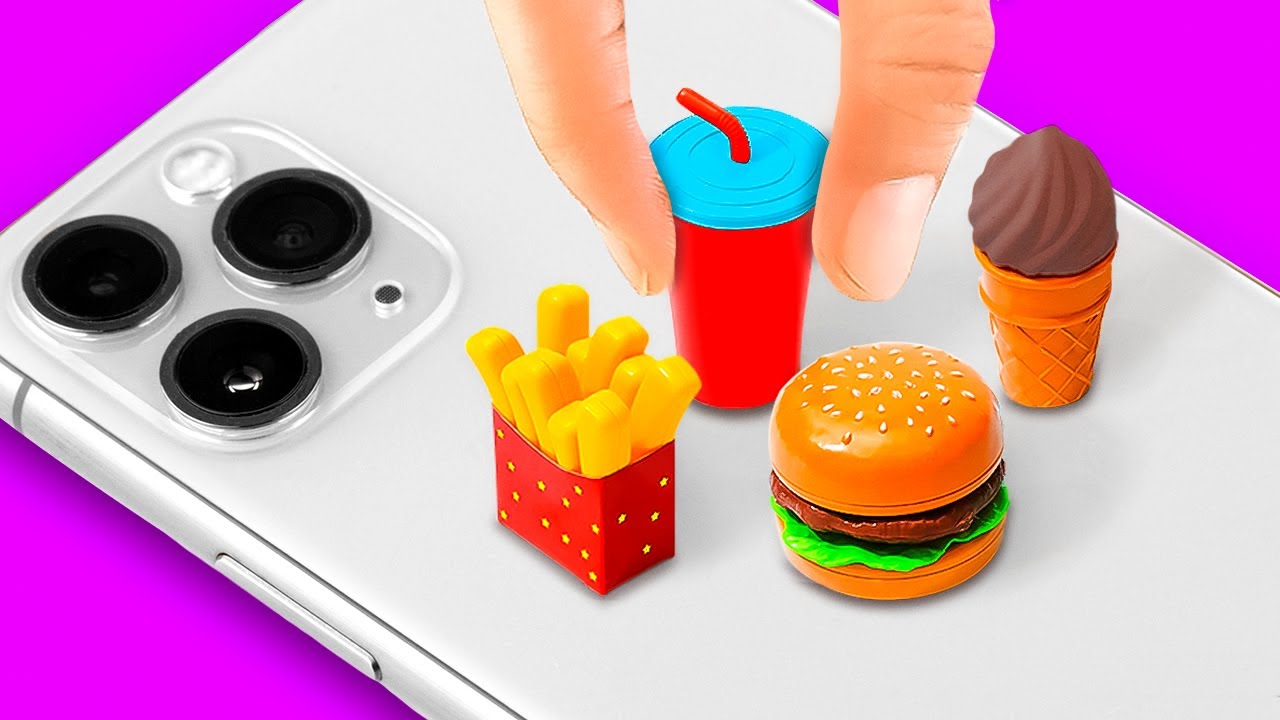 COMPILACIÓN ASOMBROSA DE MINIATURAS || Ideas para fundas de celular con arcilla polimérica y resina