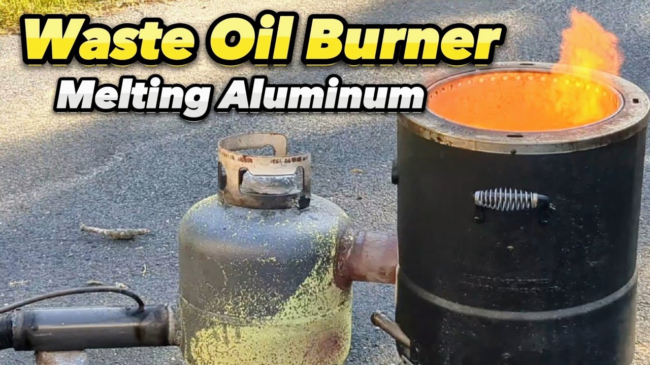 Waste Oil Burner Melting Aluminum - This is Amazing!