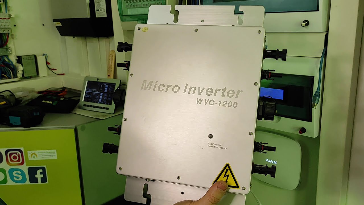 Мини сетевой инвертор для солнечных панелей | Mini grid inverter for solar panels.