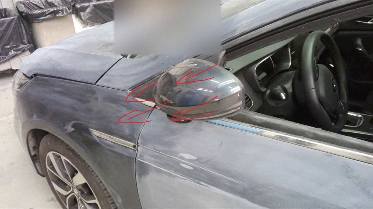Tuto démontage coque de rétro Renault Megane 4/disassembly outside mirror Renault Megane 4