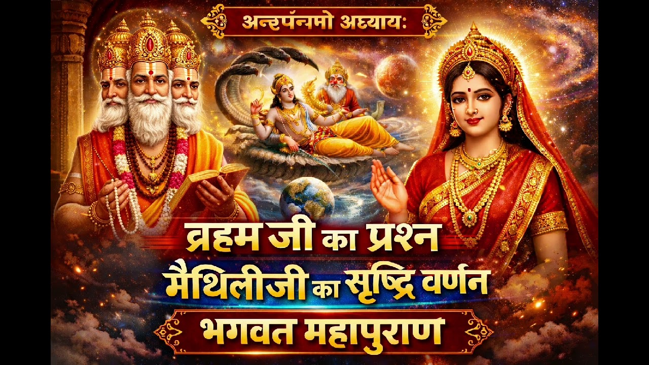 अट्ठपंचमो अध्याय | विदुरजी का प्रश्न और मैत्रीजी द्वारा सृष्टि का दिव्य वर्णन | भगवत महापुराण