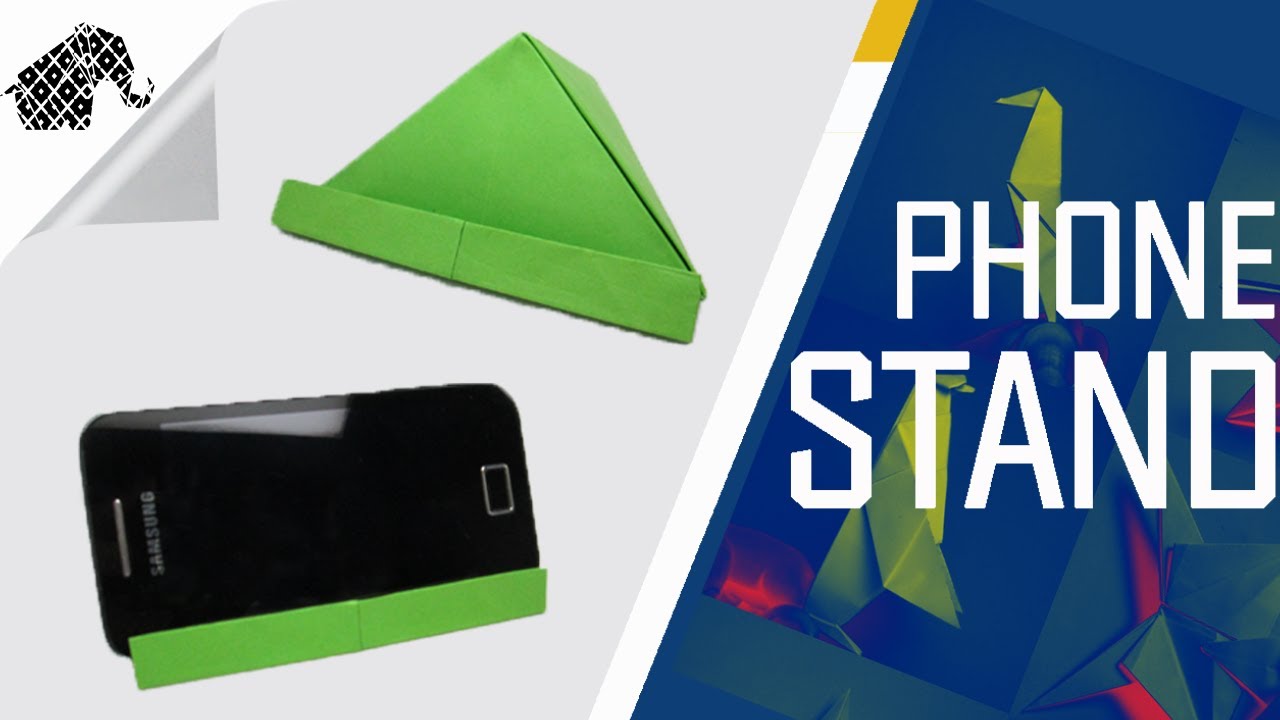 Origami - How To Make An Origami Phone Stand/Holder