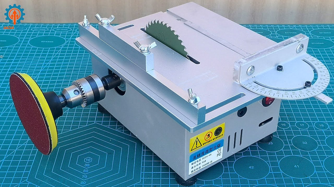 منشار خشب الطاولة جودة عالية للهواة - T4 Mini precision Table Saw Unboxing