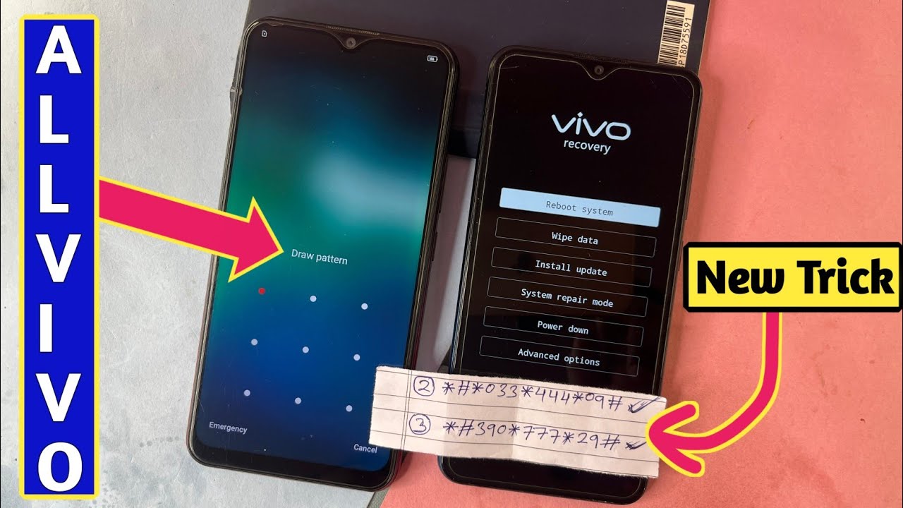 Vivo Y91/Y93/Y95/Y12/Y15/Y17/Y19/Y20/ Hard Reset | All Type Password Lock, Pattern Lock Remove 2025