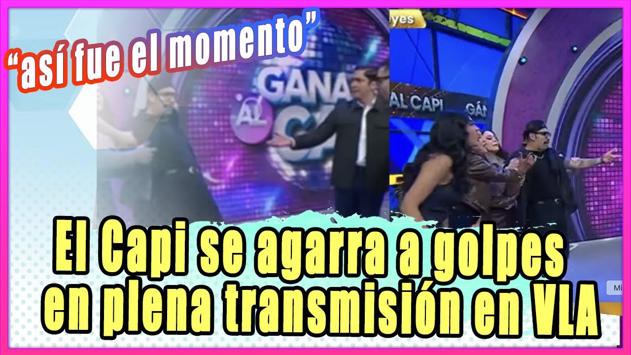 El Capi Pérez se agarra a golpes con invitado en plena transmisión en vivo de Venga La Alegría.