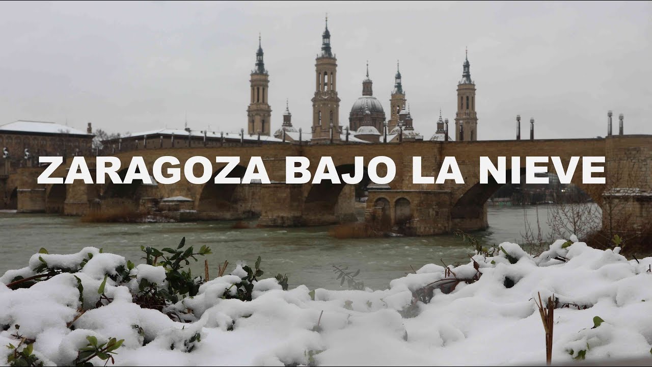 Zaragoza bajo la nieve