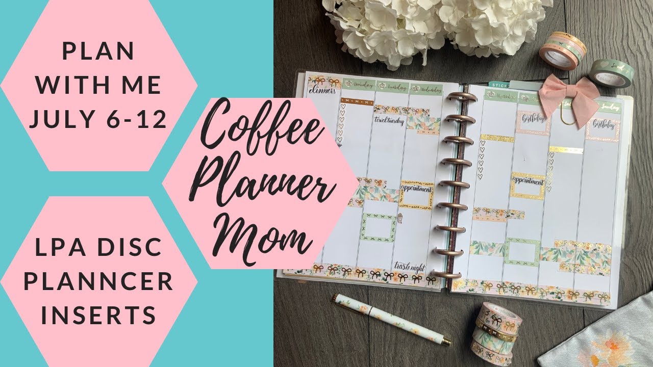 Plan With Me: July 6-12 in Lights Planner Action Disc Planner Inserts