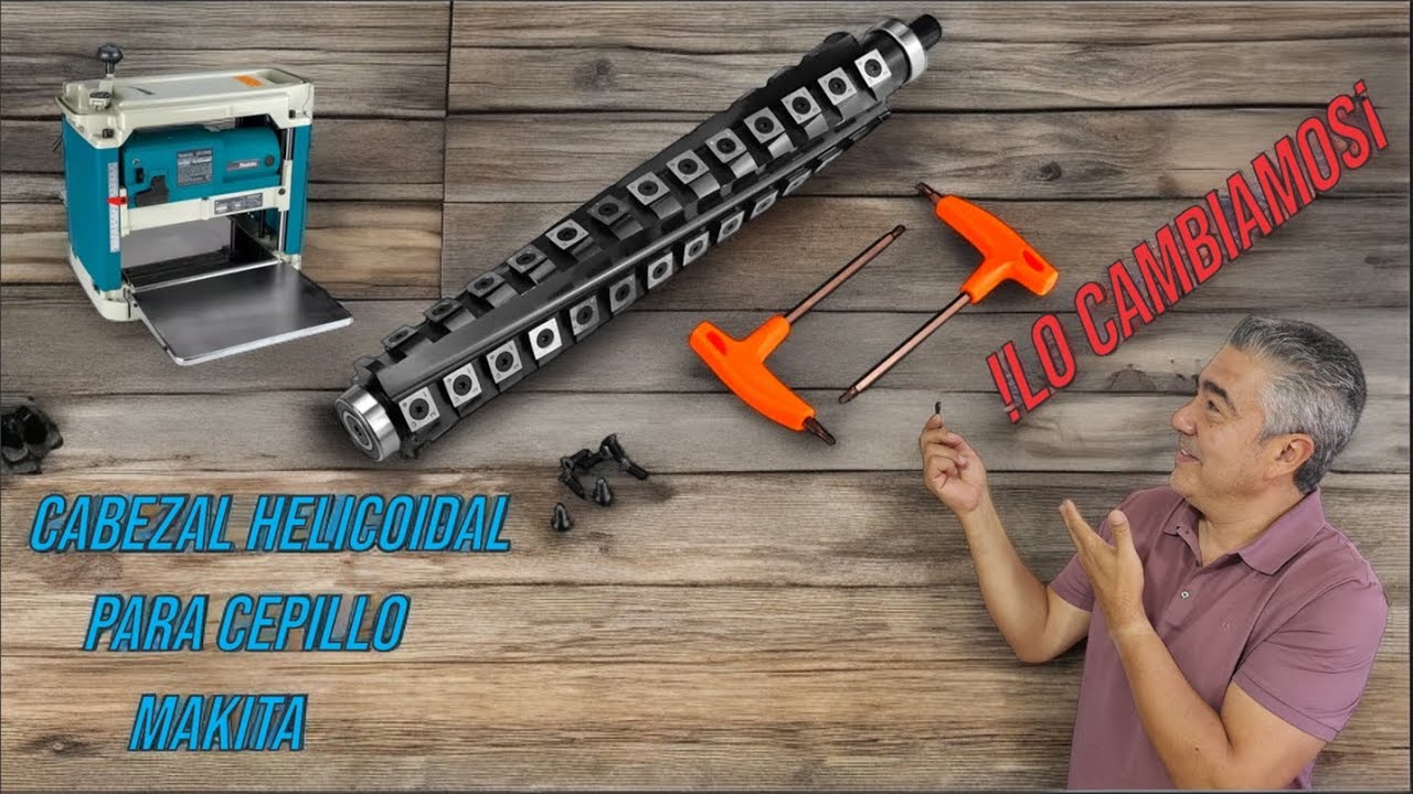 Cabezal Helicoidal Makita 2012NB, CEPILLADO INCREIBLE @findbuytool
