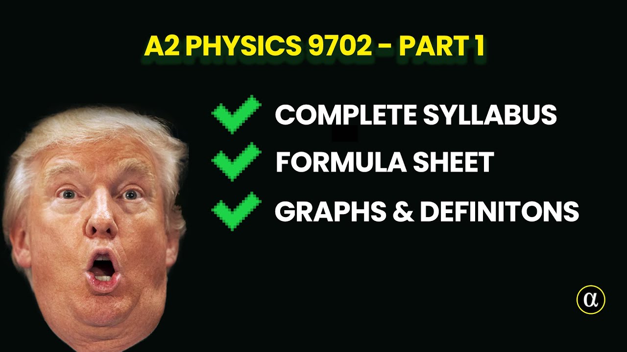 Physics Speed Run | A2 Physics 9702 | Part 1