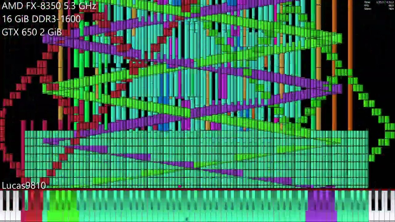 [Black MIDI] 5.3GHz FX-8350 vs Septette for the Dead Princess 14.6 Million