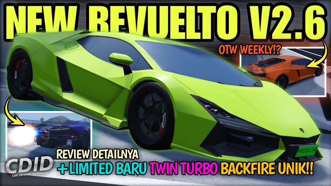 REVIEW COBAIN LAMBO REVUELTO TWIN TURBO LIMITED OTW WEEKLY / CDID UPDATE V2.6!? | CDID Roblox Part 4