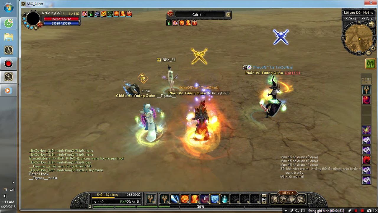 SRO 3JOB THANH LONG - Nh0cJayCh0u DD +15 vs Crit1711 Bow som+17