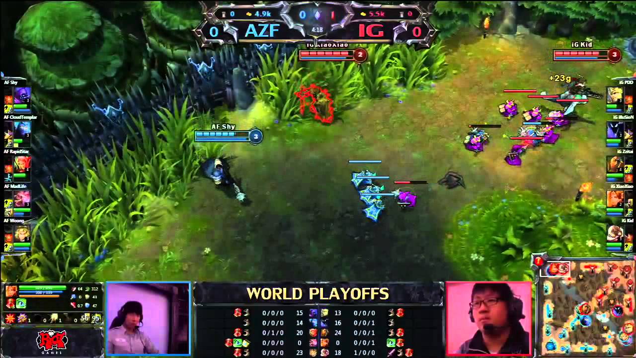 LoL World Championship Group A - Azubu Frost vs Invictus Gaming