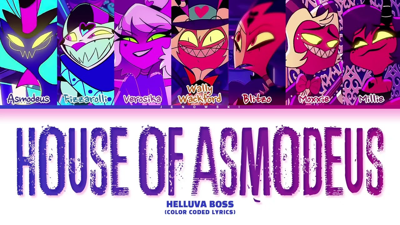 HELLUVA BOSS - 'House of Asmodeus' (Color Coded Lyrics)