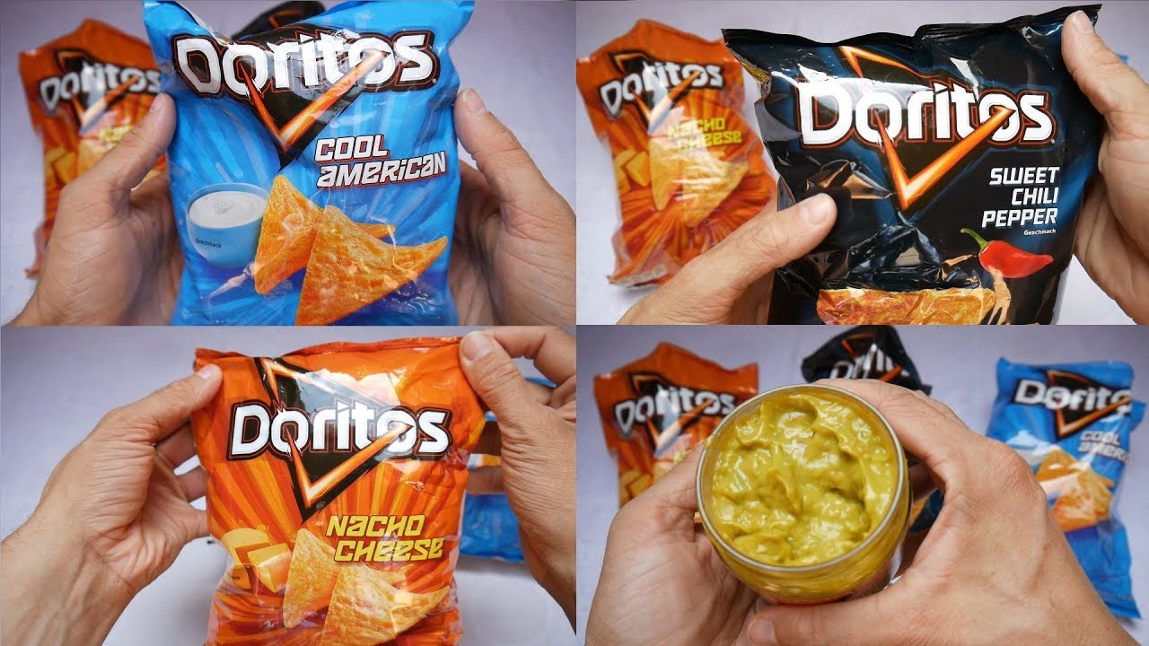 Trying American Snacks | Doritos Taste Test | Cool American, Nacho Cheese, Sweet Chili Pepper