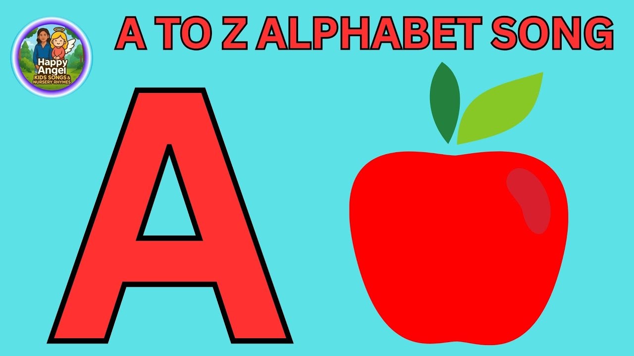 Phonics Song with TWO Words - A For Apple - ABC Alphabet Songs with Sounds for Children
