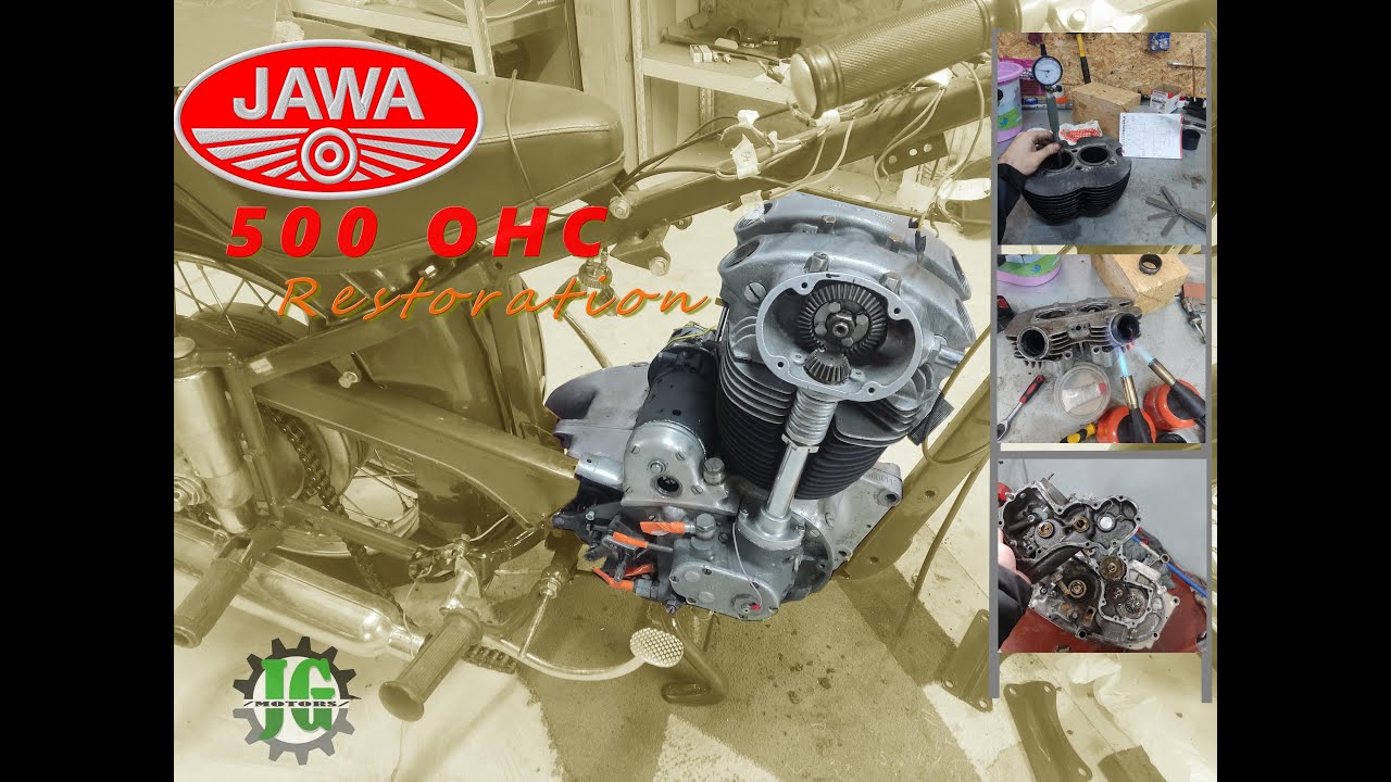 🛠️ Jawa 500 OHC Engine Restoration | From Damage to Revival