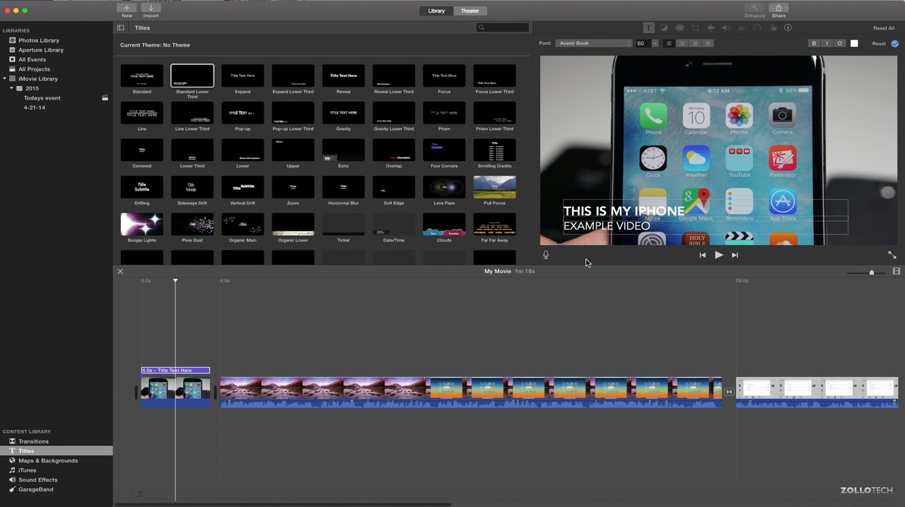 iMovie for Mac - The Basics