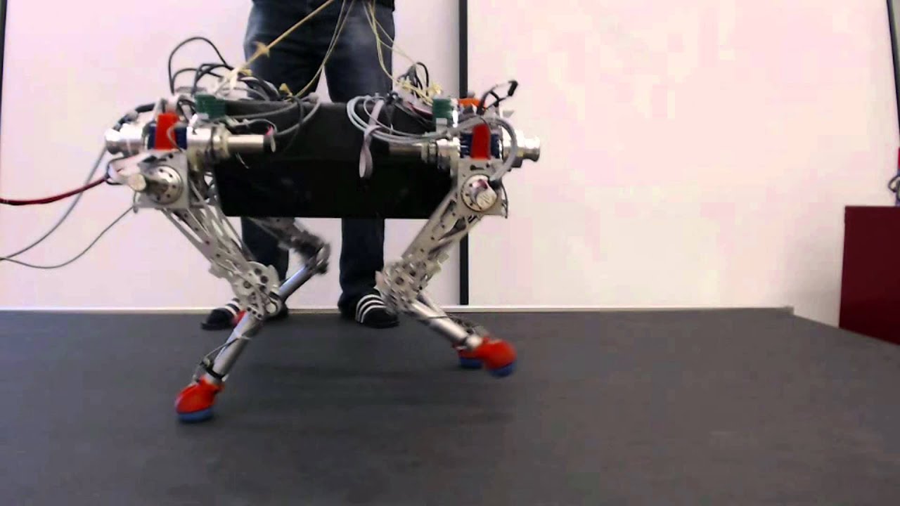 walking and running experiments with the quadruped robot StarlETH