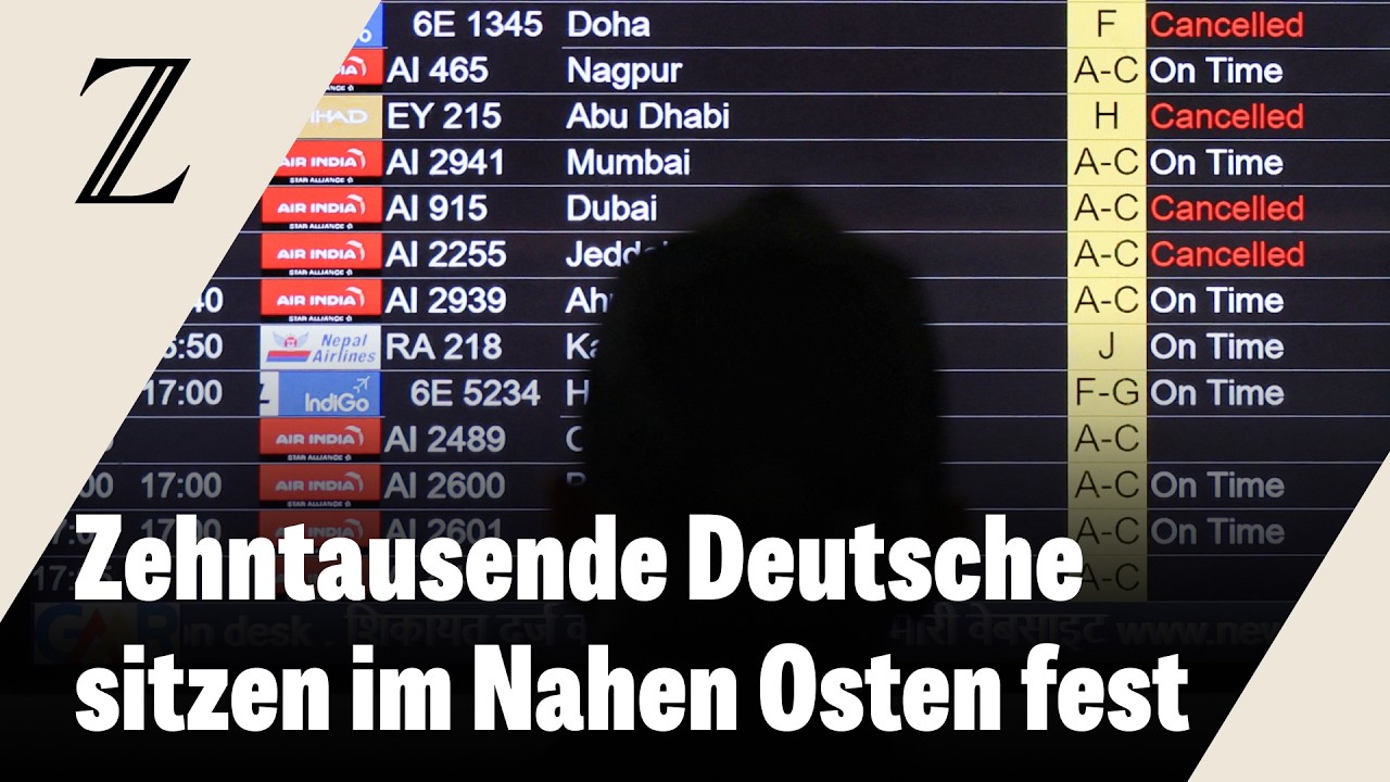 Etwa 30.000 deutsche Touristen laut Auswärtigem Amt in Nahost gestrandet