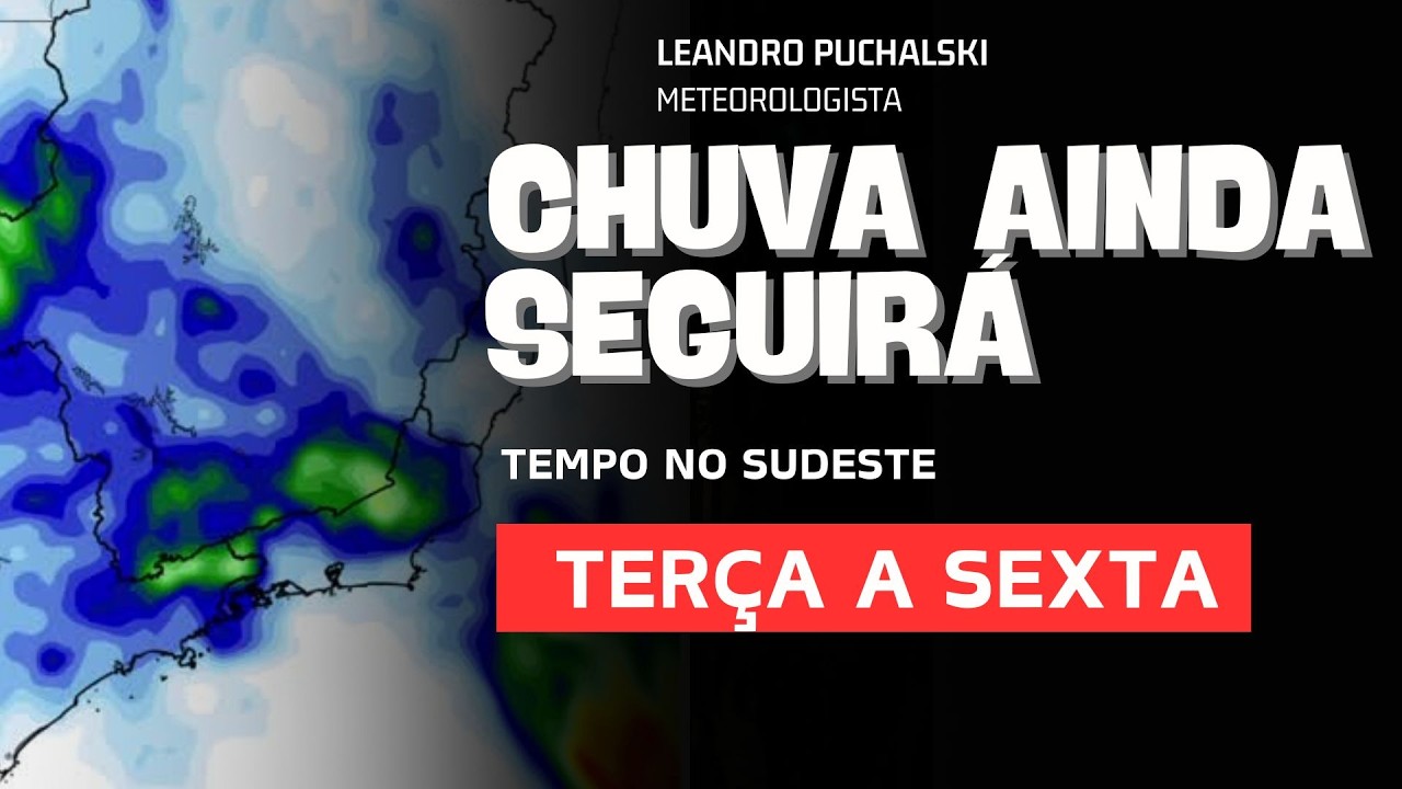 ATENÇÃO PARA A CONTINUIDADE DA CHUVA