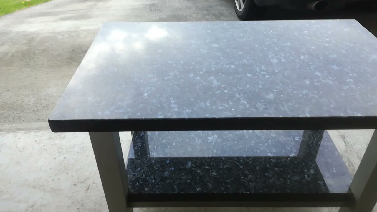 Granite and marble tables on wheels