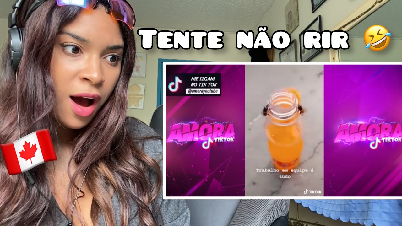 REACT🇨🇦! TENTE NÃO RIR (Melhores vídeos de comédia TikTok)