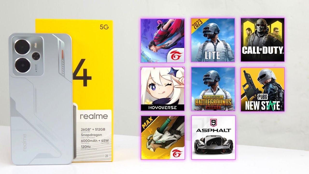Realme 14 5G 8+ Games Test - PUBG/Free Fire/Asphalt 9/Genshin/Call Of Duty/PUBG New State 