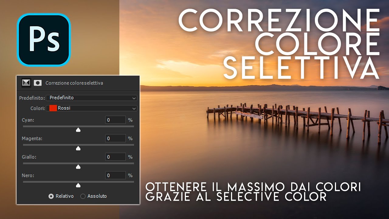 Ottenere il MASSIMO dai COLORI tramite la CORREZIONE COLORE SELETTIVA | Tutorial Photoshop paesaggio