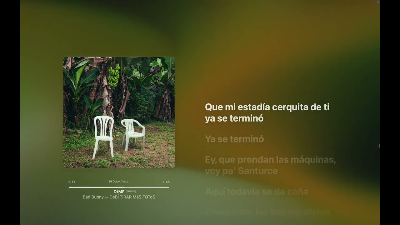 Bad Bunny - DtMF (Lyrics/Letra)