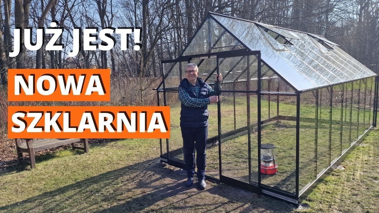 Mam nową szklarnię w ogrodzie. Angielska szklarnia ze szkła hartowanego - Halls Qube 816.