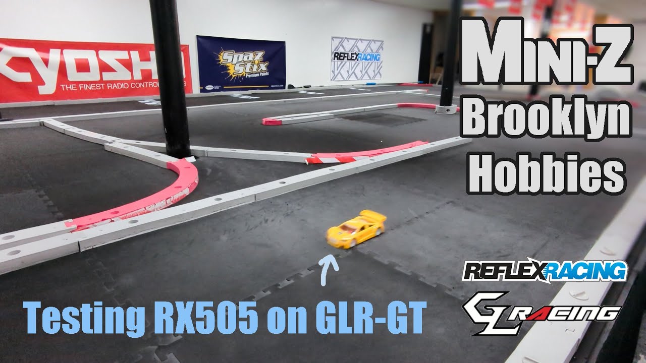 Reflex Racing RX505 + GL Racing GLR-GT at the Brooklyn Hobbies NYC Mini-Z Track