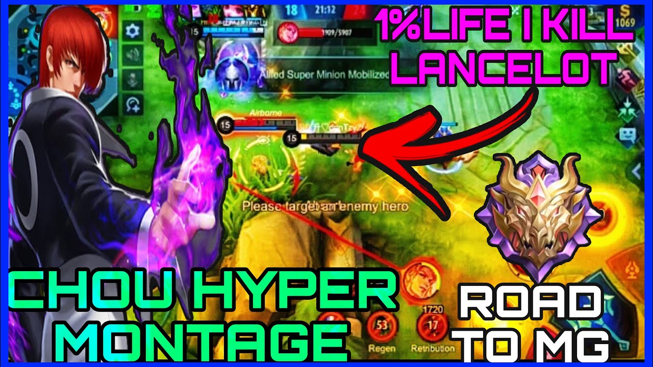 CHOU HYPER MONTAGE | ROAD TO MYTHICAL GLORY MOVES🔥