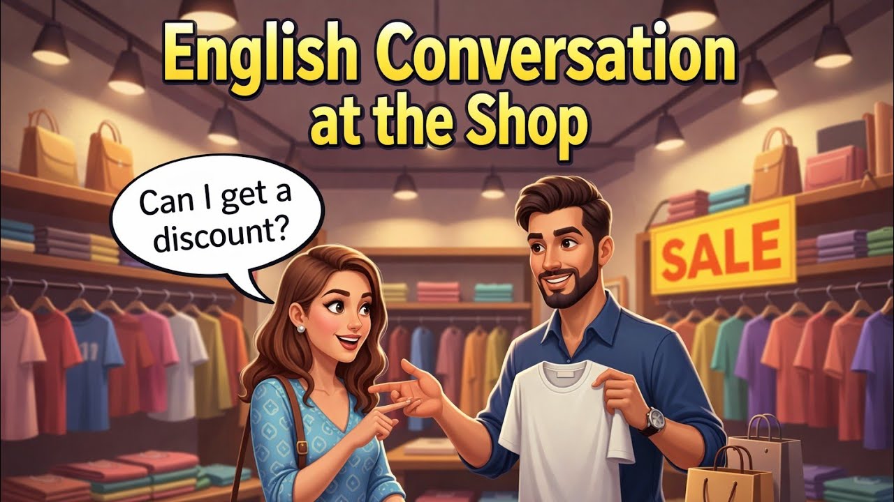Shopping in English - English Speaking Practice