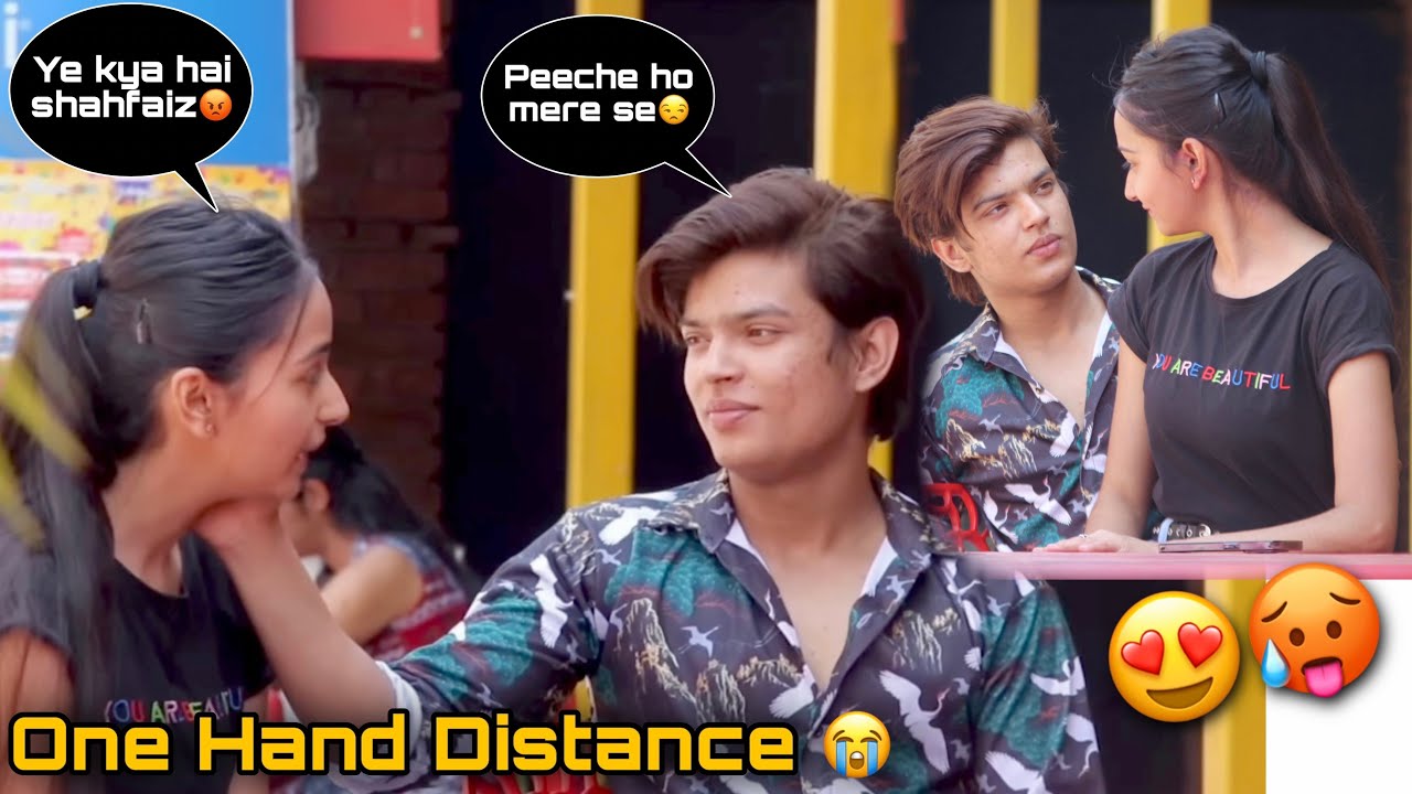 One Hand Distance Prank | Prank On Girlfriend (Gone Romantic 😍) | Shahfaiz World