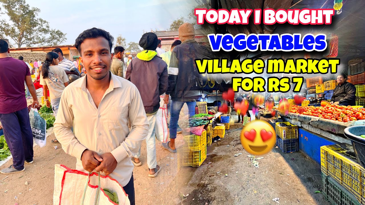 Today I bought vegetables from my village market for Rs 7 | Vegetables Buying | Vegetables Selling |
