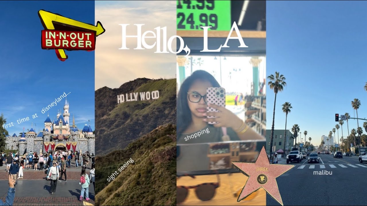 my first time in LA 🍭 🎢 | first time at disneyland, shopping & sight seeing