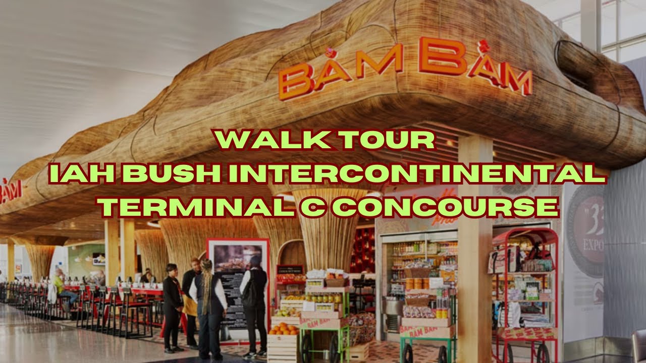 Walk Tour IAH George Bush International Airport #walking #walktour #travel #airport