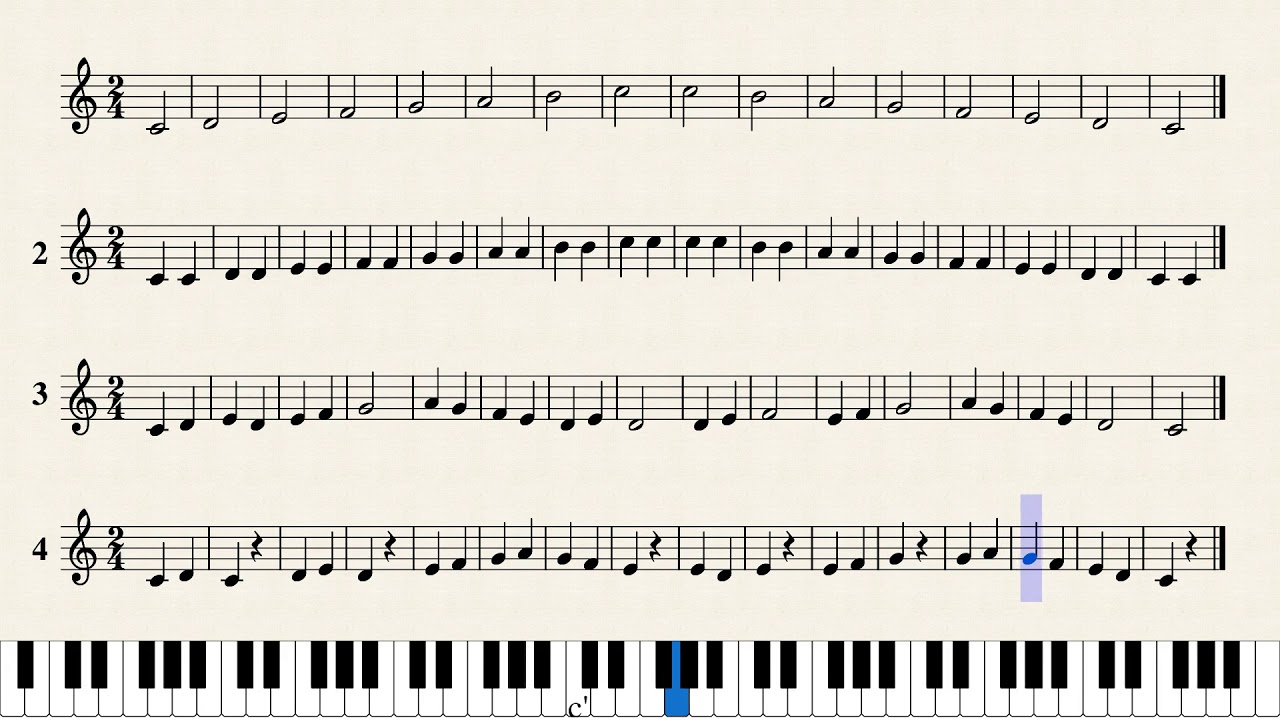 Ασκήσεις solfege 2/4