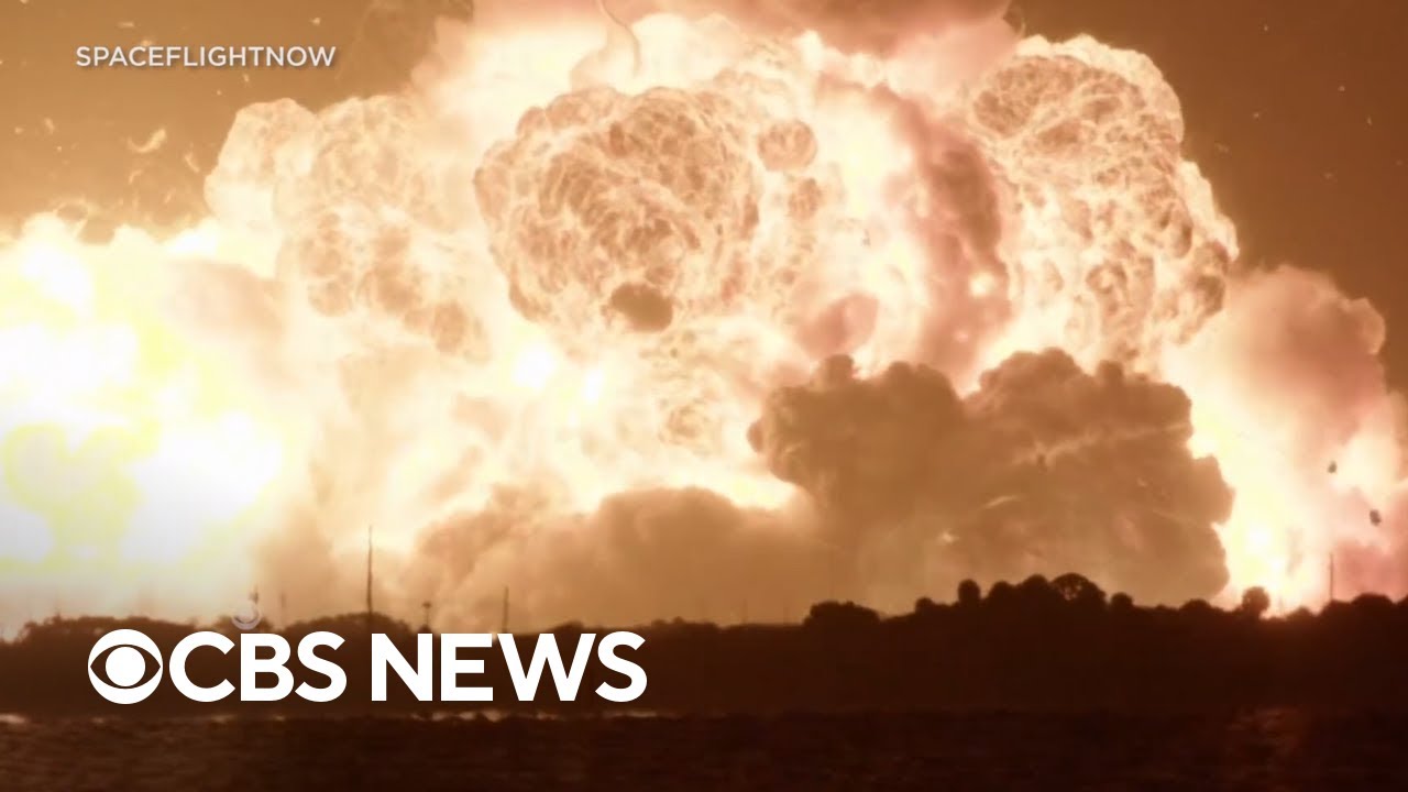Video shows Blue Origin rocket exploding on Florida launch pad