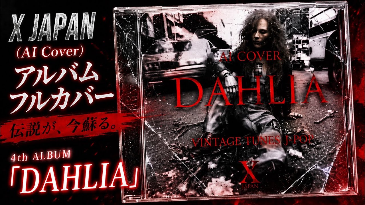 X JAPAN 4th ALBUM「DAHLIA」をAIアレンジでフルカバー(AI Cover)
