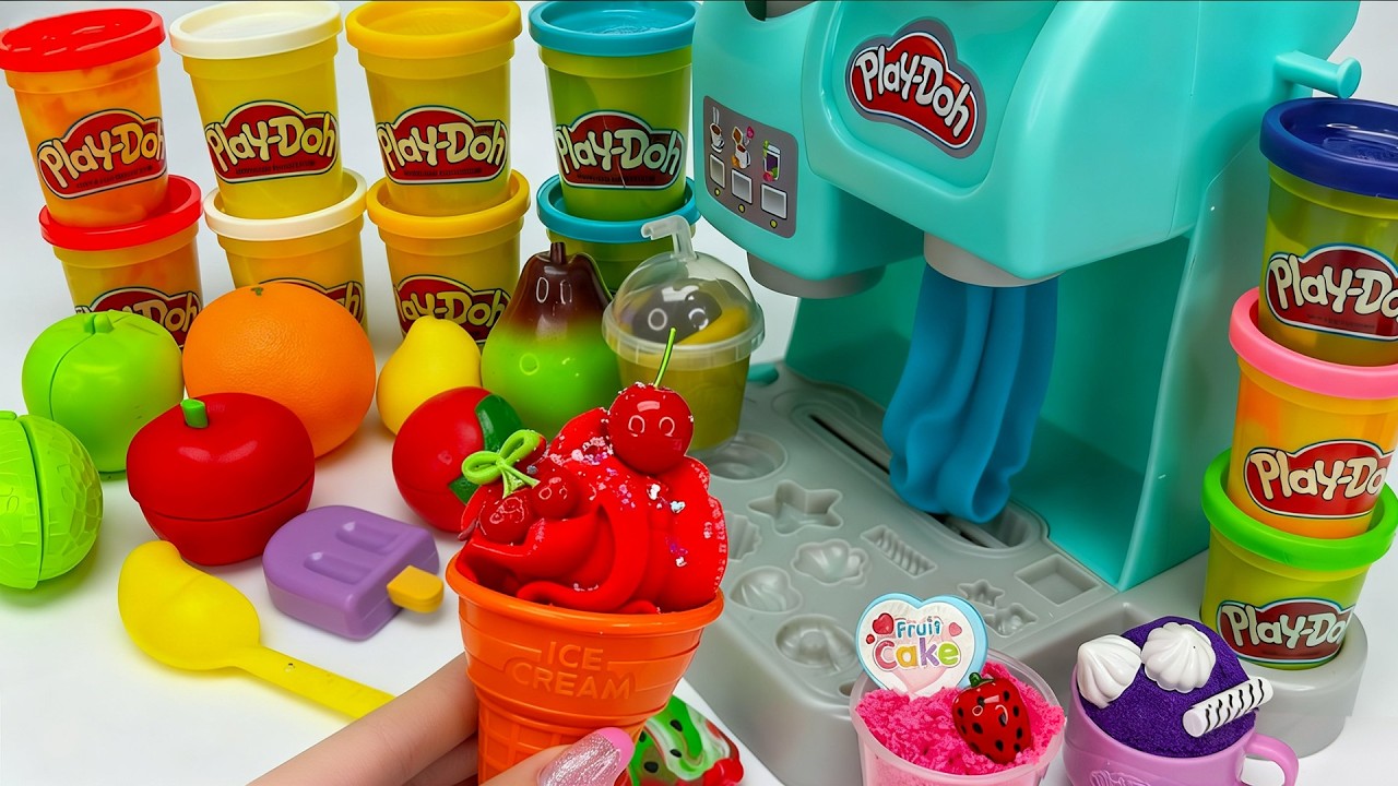 Ultimate DIY Play Doh Rainbow Ice Cream Playset 🍧 플레이도 무지개 아이스크림 Satisfying Unboxing 2026