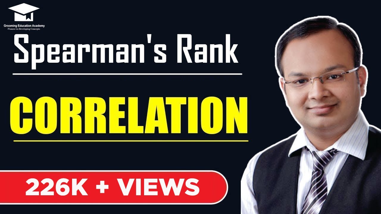 #5 | Correlation | Spearman's Rank Correlation (Part 1)