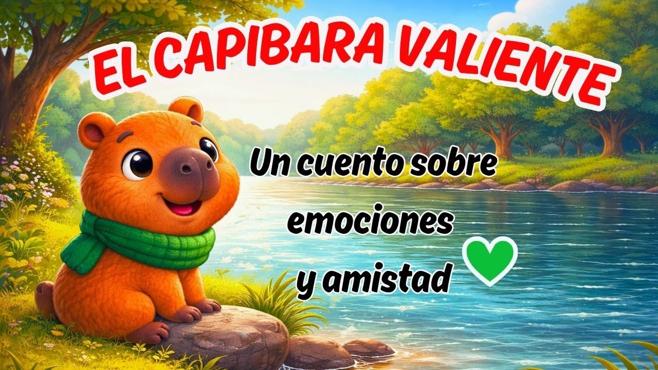 CUENTOS PARA NIÑOS 🐹✨CAPIBARA VALIENTE |  Celebrar el Proceso 💛Rimas | Resiliencia y Emociones 🌈