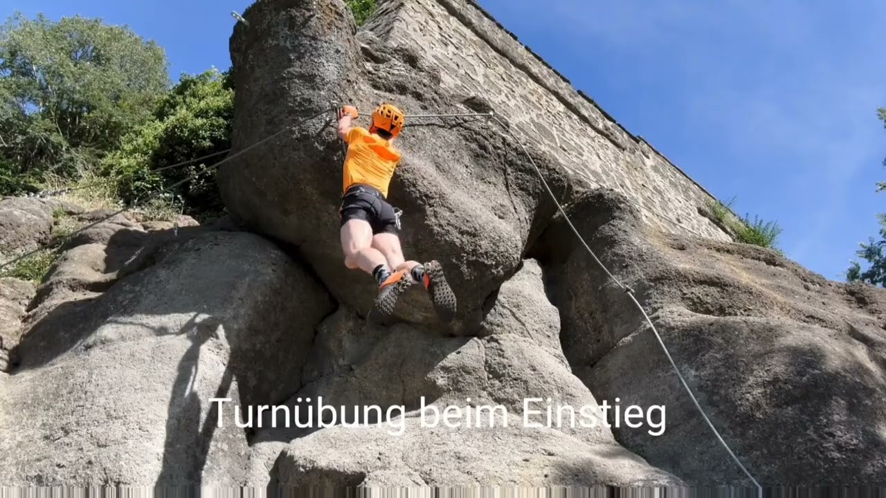 Charlotte Klettersteig Riegersburg (Klimmzugtraining im Gallerin Dach E/F)