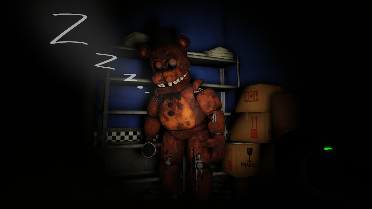 Menamatkan FNAF di Roblox...